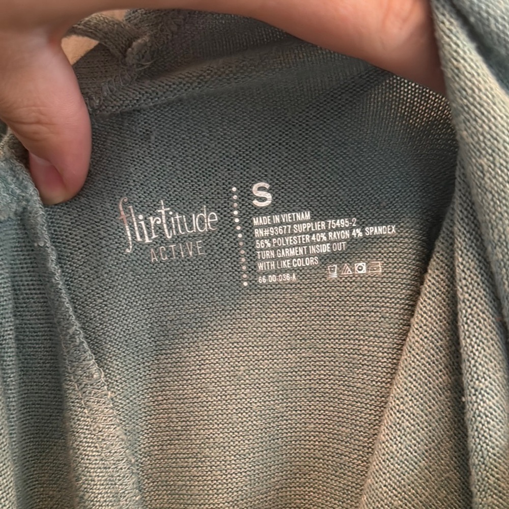 Flirtitude Women's Aqua Crew Neck Sweater - Picture 7 of 7